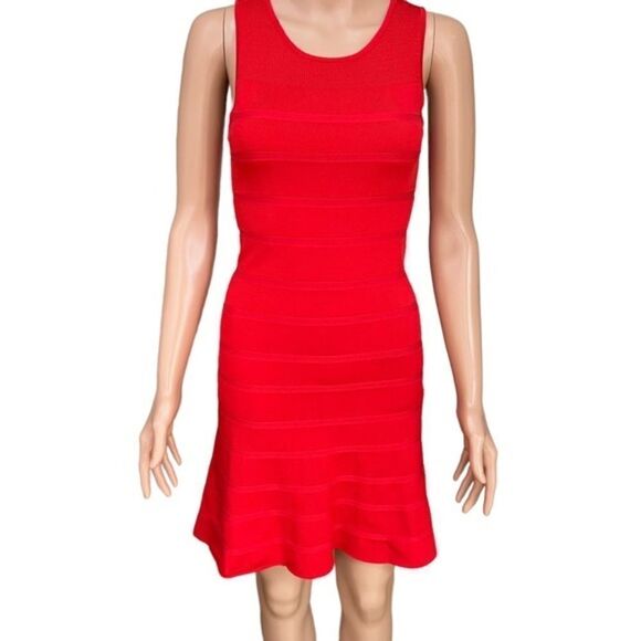 Armani Exchange Dresses & Skirts - Armani Exchange Red Knit Sleeveless Mini Dress XS